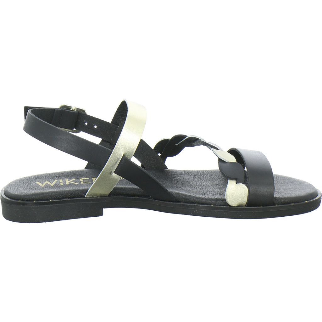 Wikers Sandaletten Damen Schwarz-kombi