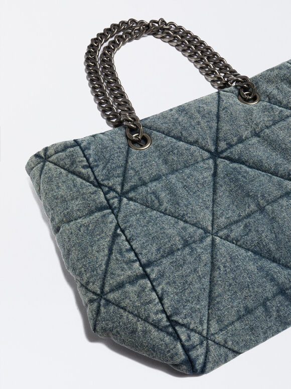 Sacola de compras em jeans - Azul