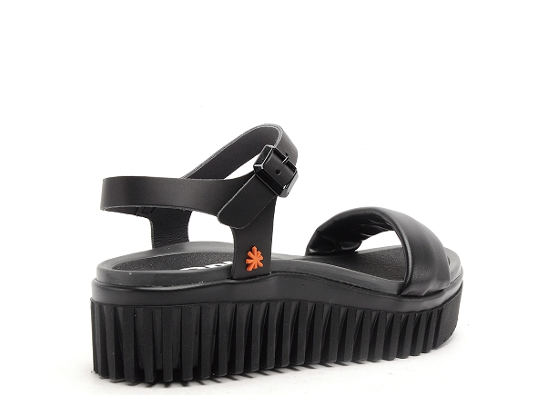 Art nu pieds plats femme brithon 1572 noir