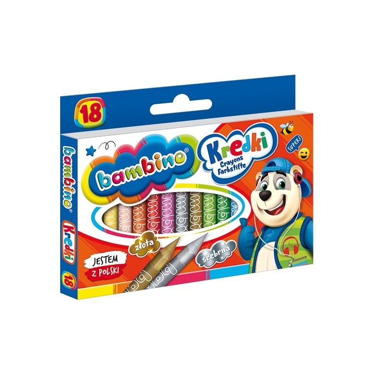 BAMBINO Kleurpotloden 18 kleuren
