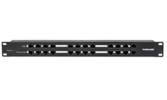 Intellinet 720342, RJ-45, Cat5e, Sort, Metal, Reolmontering, 1U