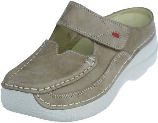 Wolky Dames Klompen 06227 Roll Slipper Beige