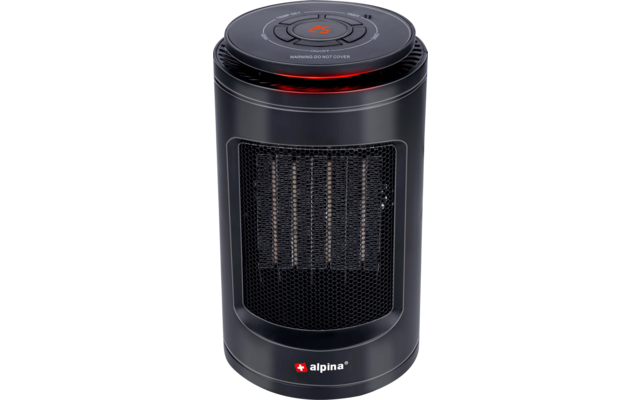 Alpina Heizlüfter mit Ventilator 230 V 1200 W schwarz