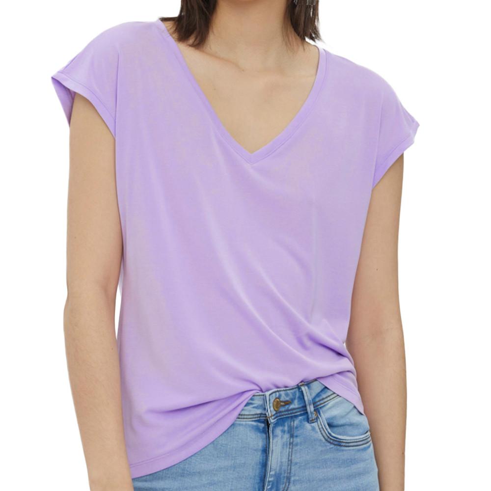 Vero Moda T-shirt Violet Femme Vero Moda Filli