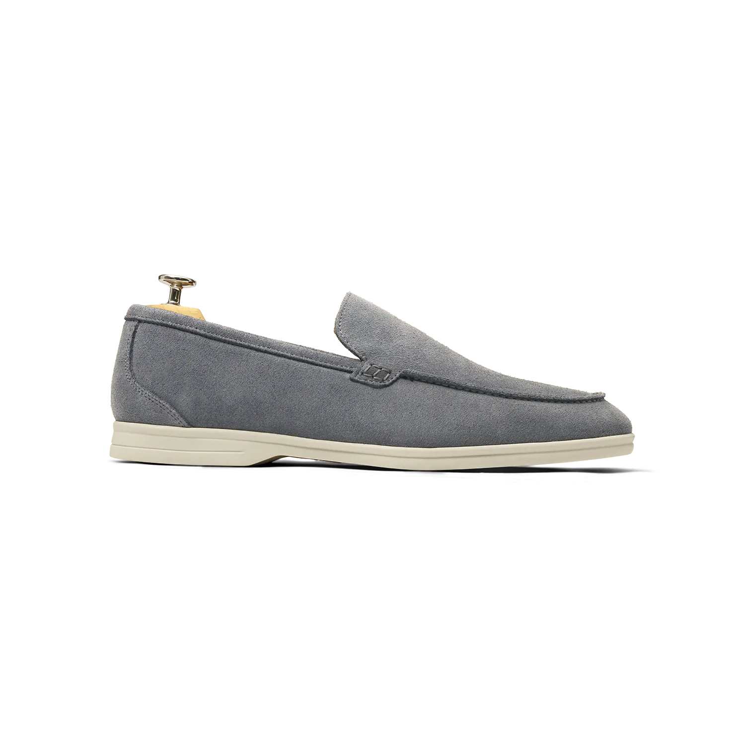 Momy-Mocassin en veau velours gris