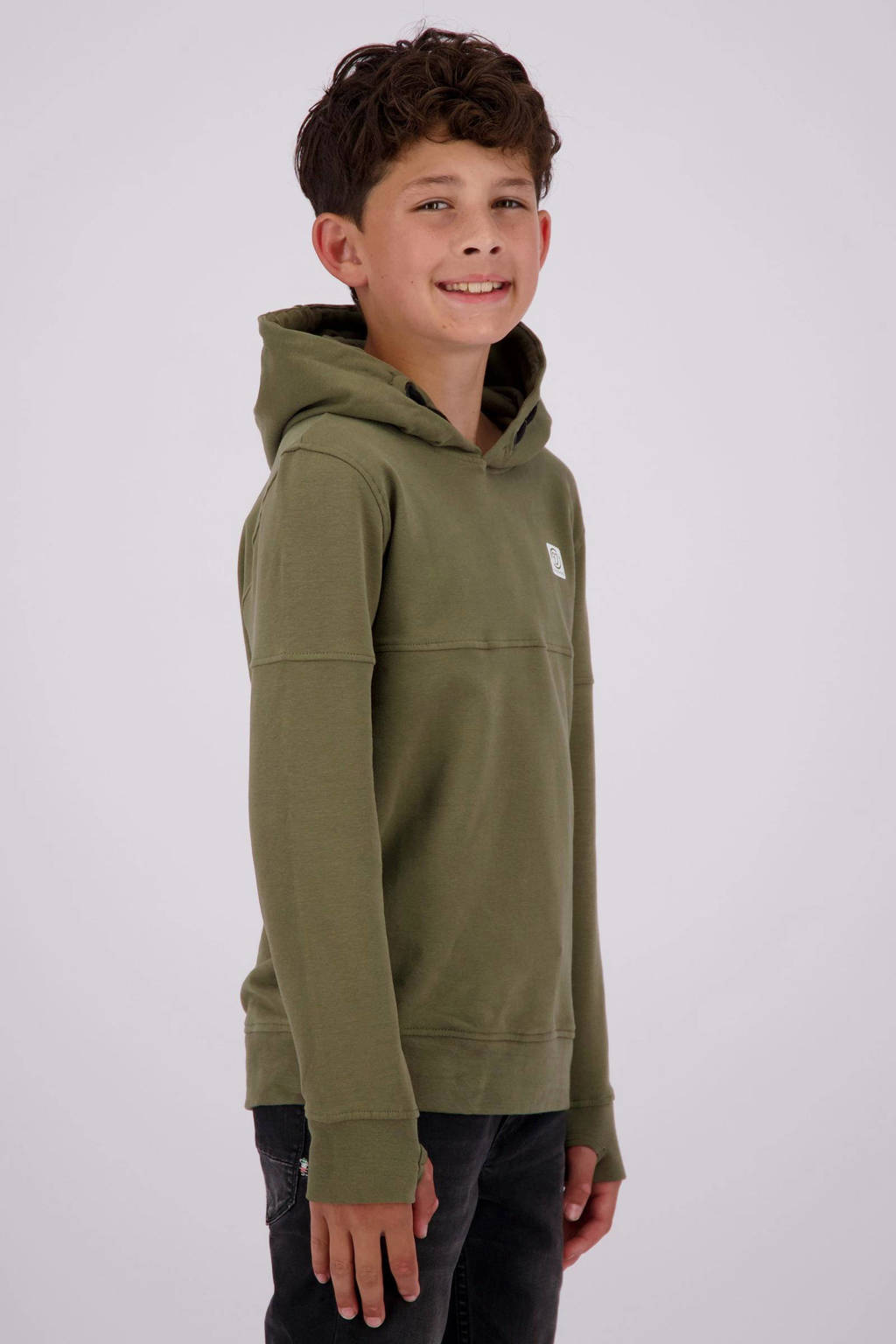 Vingino hoodie army groen