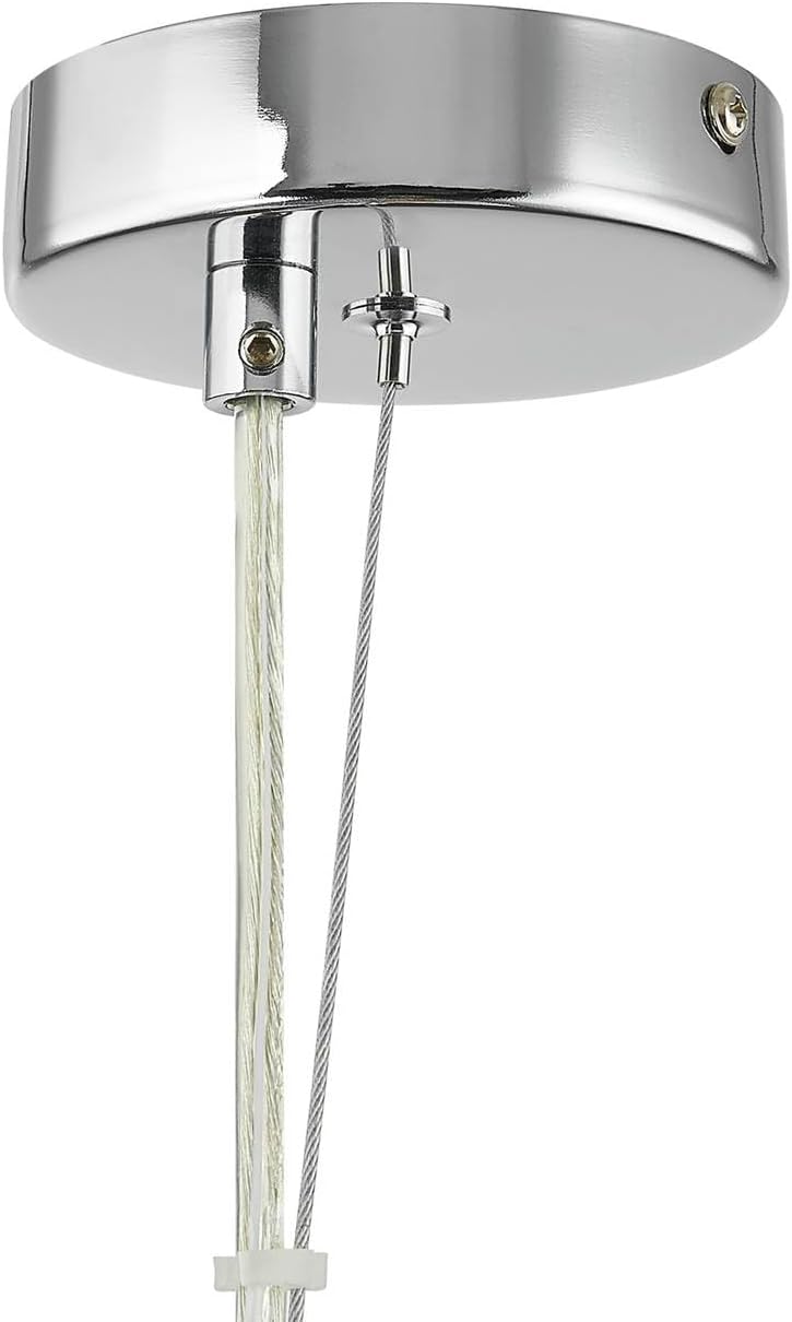 Lucande Pendelleuchte Diborah (Design, Modern) aus Glas (8 flammig G9) - Hängelampe Esstischlampe Hängeleuchte Wohnzimmerleuchte