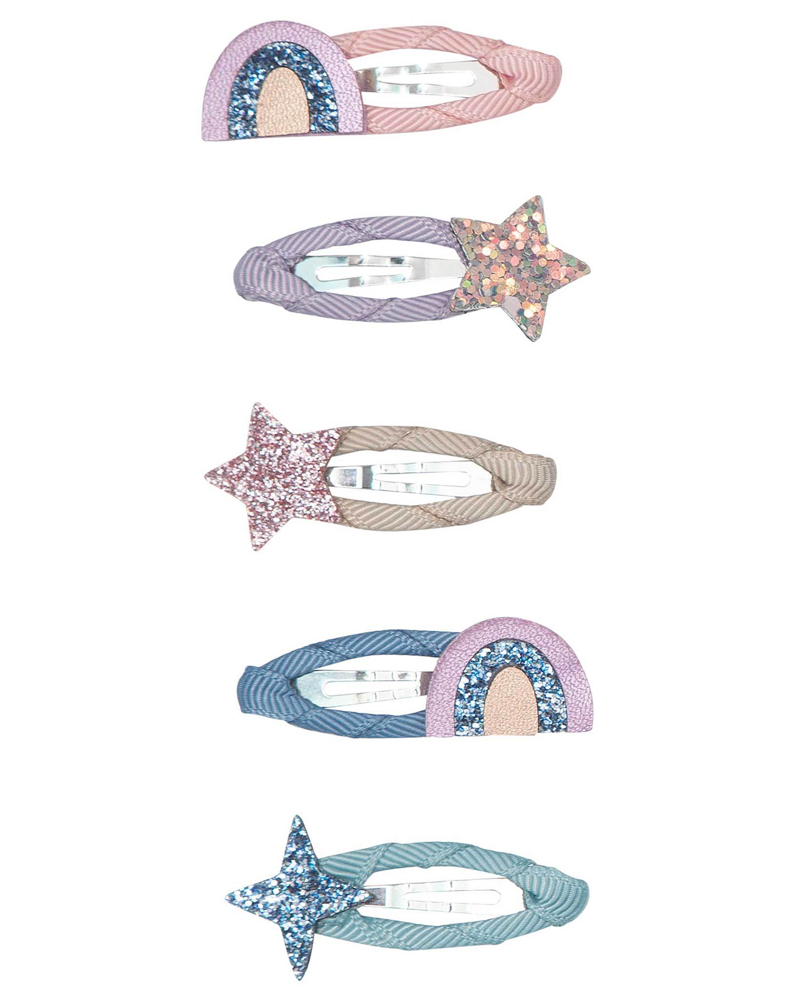 Haarspange RAINBOW & STAR MINI 5er-Set