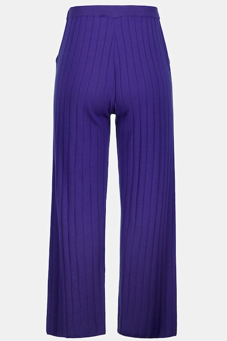 Strickhose, Rippstrick, weites Bein, Elastikbund