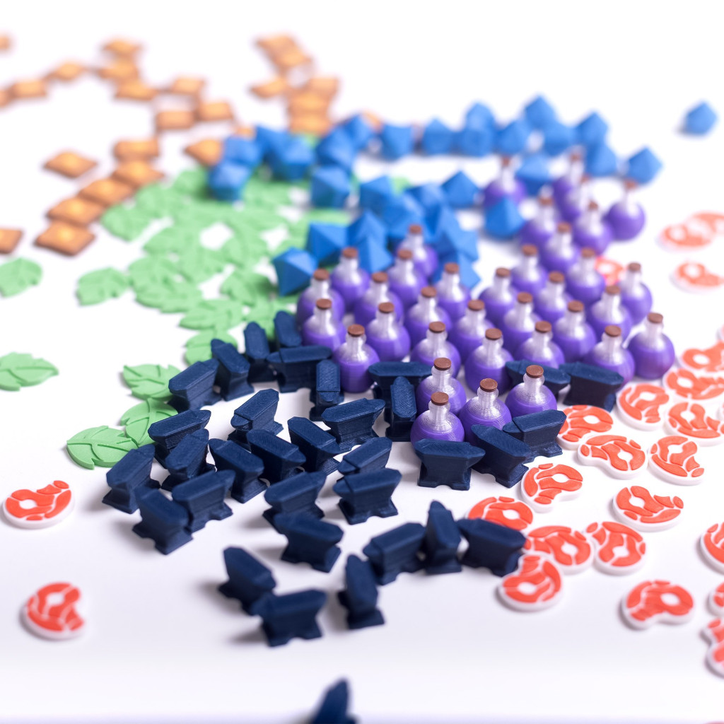 Ensemble de jetons compatible avec Flamecraft