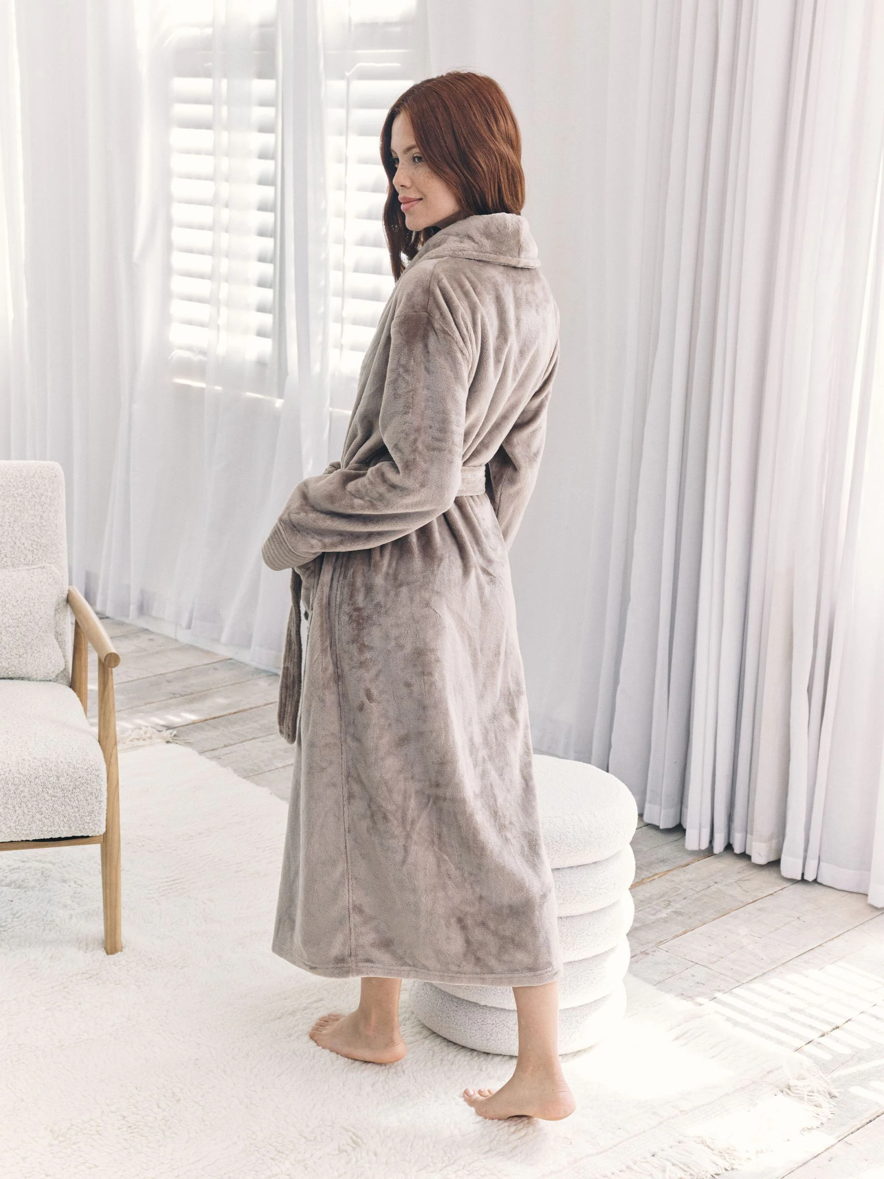 Chelsea Peers Fleece Long Dressing Gown