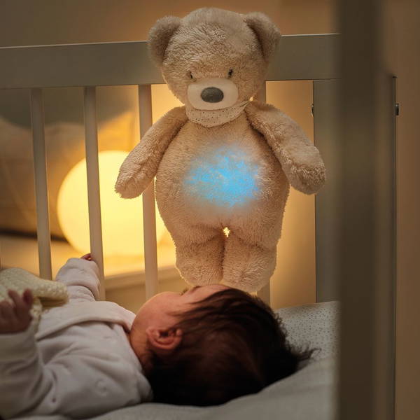 NattouNattou   Nachtlicht Sleepy Bär beige