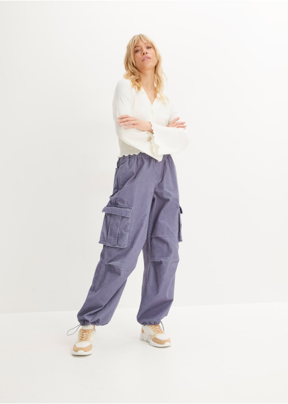 Pantalon en velours côtelé