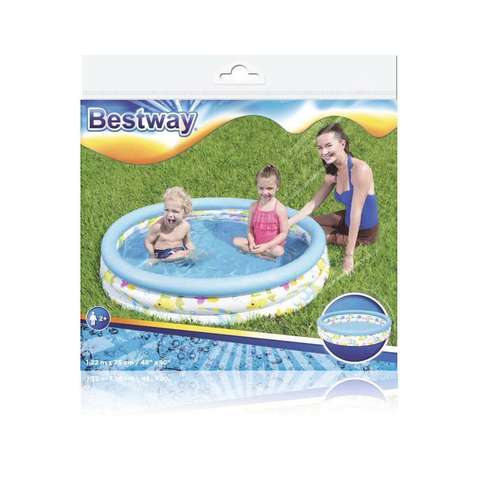 Bestway Kinderbad Rond Koraal 122 cm