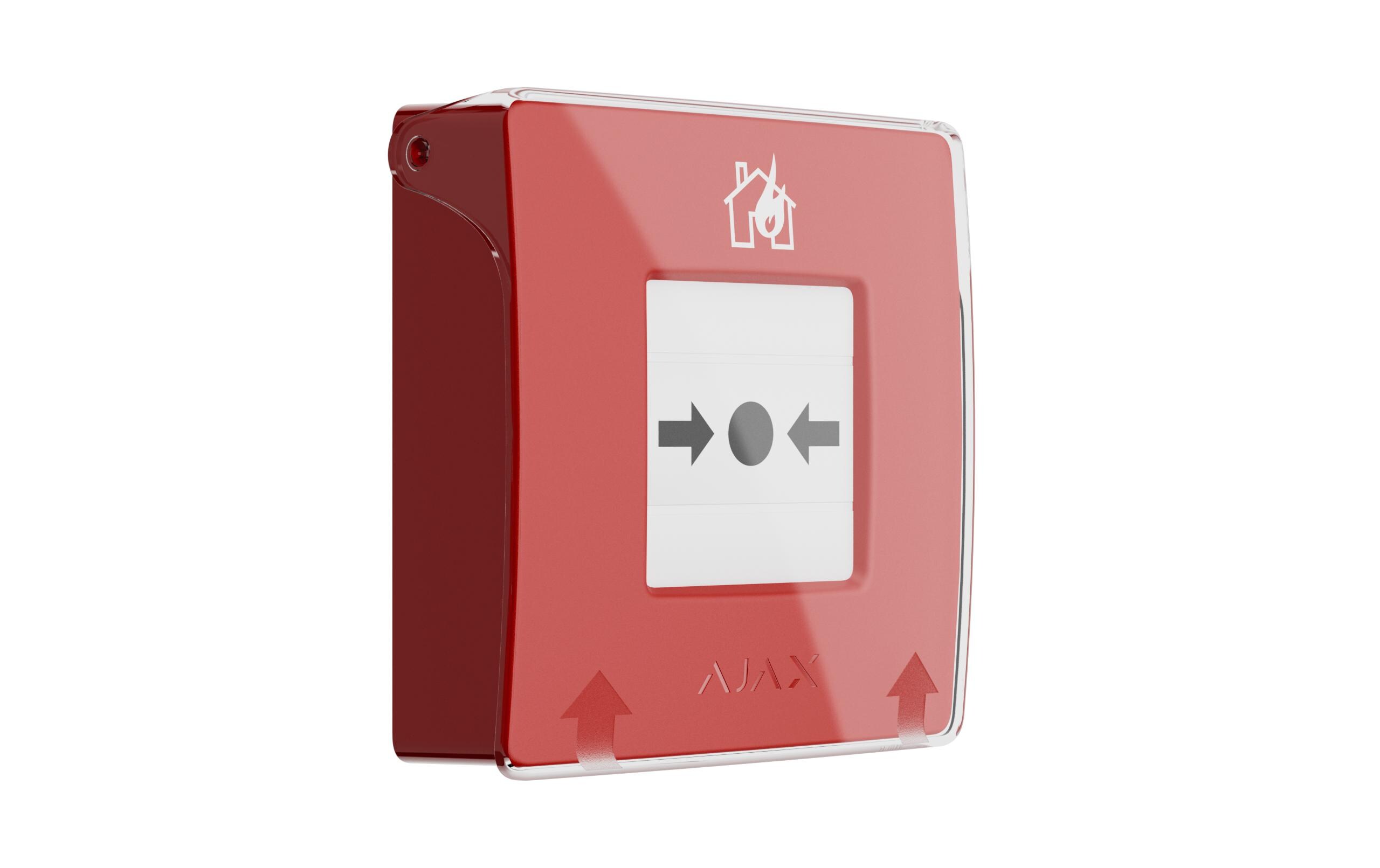 Funk-Taster ManualCallPoint (Red) Jeweller Rot<br>Funk-Druckknopfmelder mit rücksetzbarem Auslöseelement und programmierbaren Szenarien