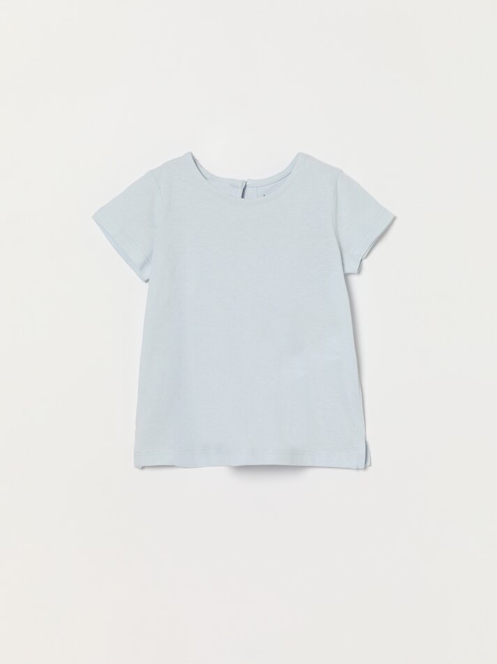 Pacote com 4 camisetas lisas de manga curta - Coral Forte