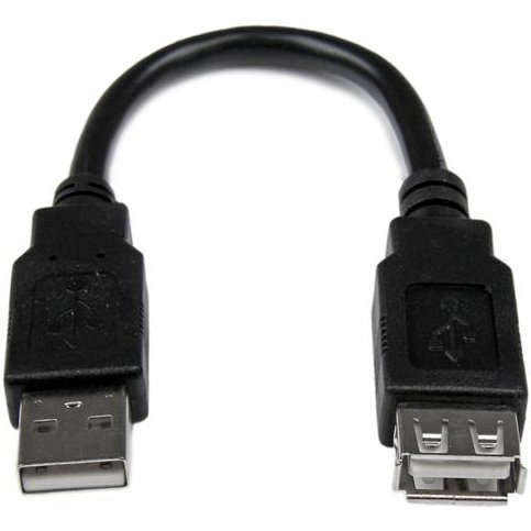 StarTech.com Câble d'extension USB 2.0 de 15cm - Rallonge USB A vers A - M/F