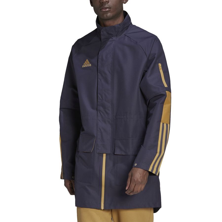 adidas Tiro Parka Veste - Bleu Marine/Doré