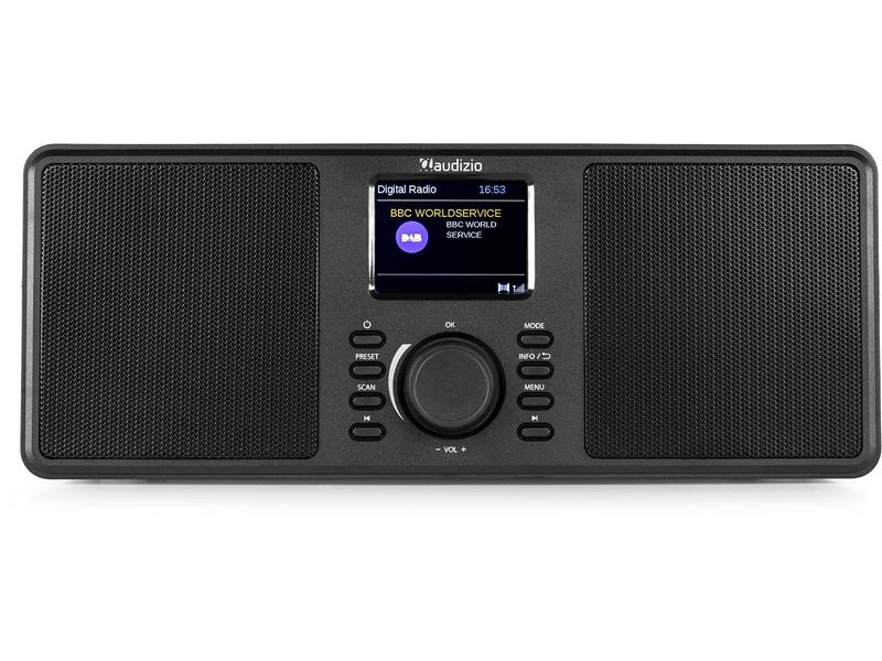 Audizio DAB  Radio Monza Schwarz Portables DAB  Radio mit FM-Funktion und Bluetooth-Konnektivität