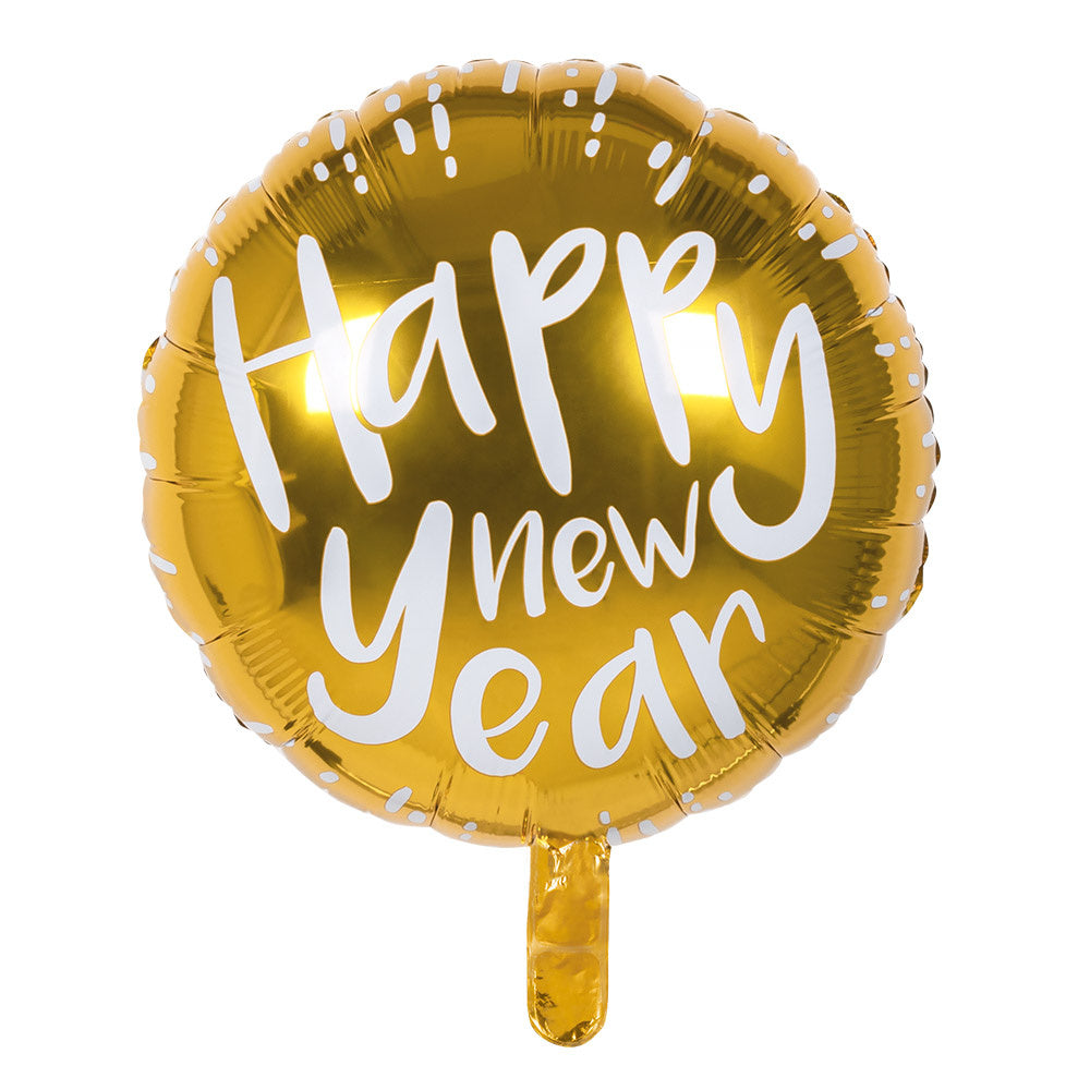 Happy New Year Helium Ballon Leeg 45cm