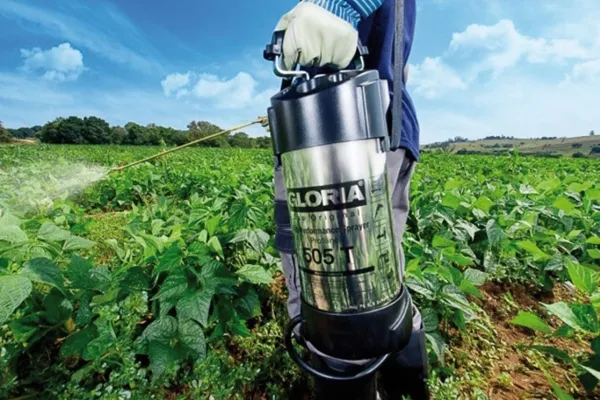 GLORIA 505 T Profiline, Hånd havesprøjte, 5 L, 8 L, Sort, Hvid, Rustfrit stål, Messing