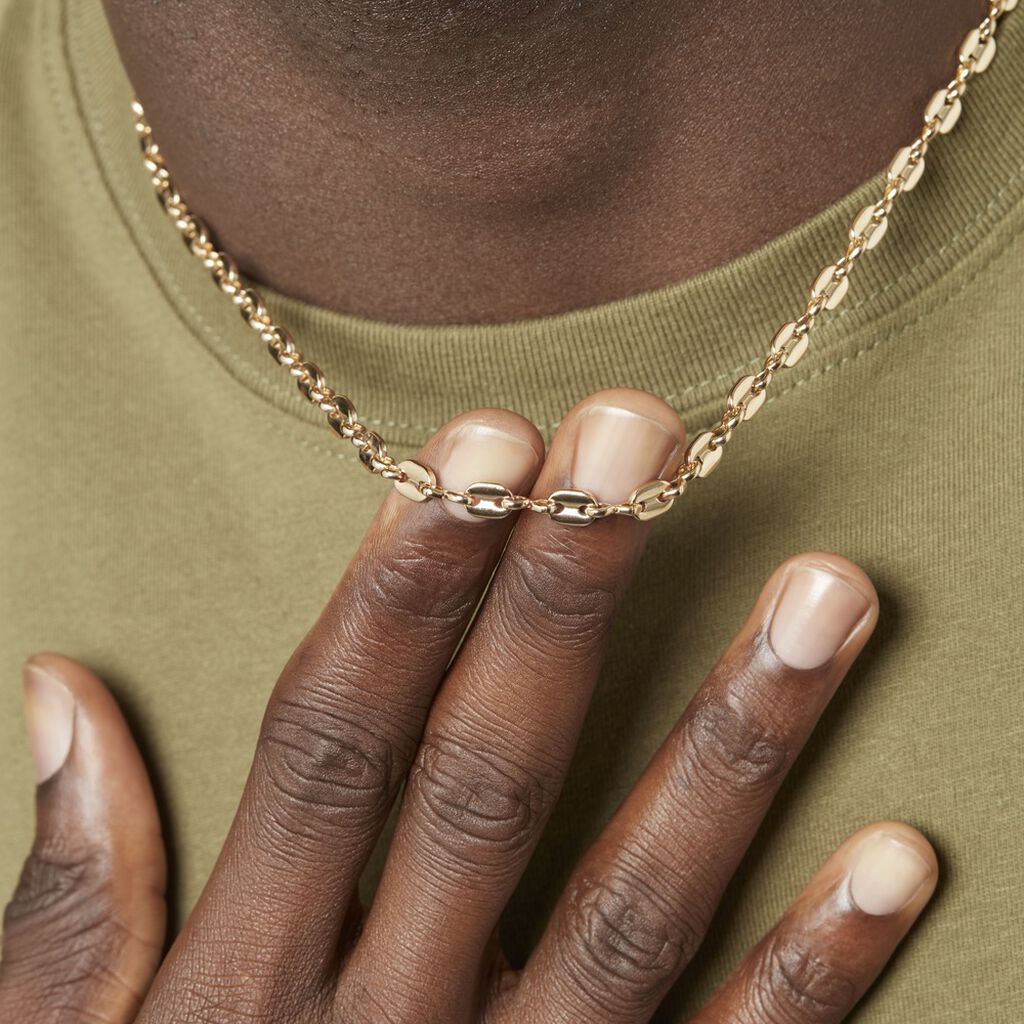 Collier William Plaqué Or Jaune