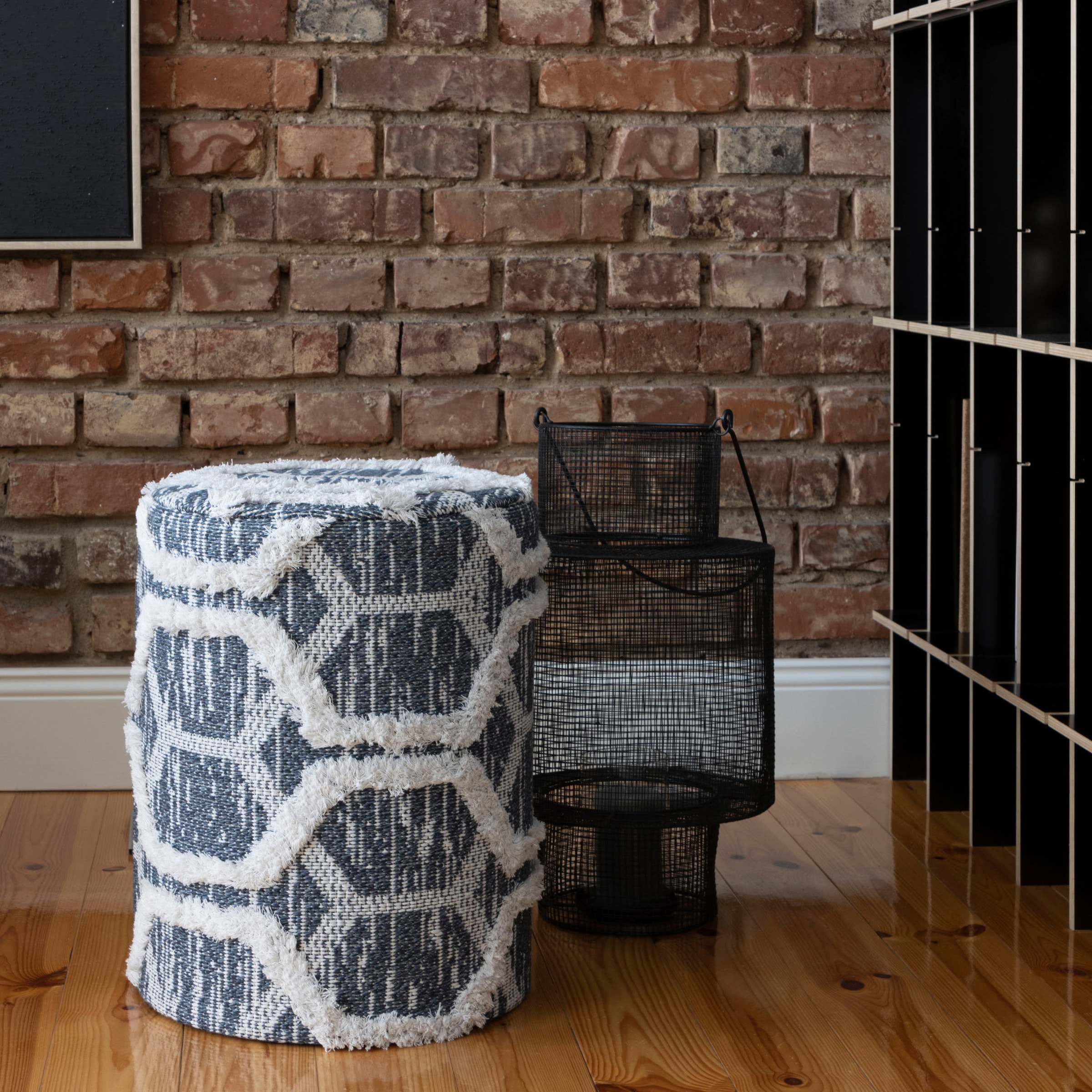 Obsession Sitzhocker »Hocker My Nomad Pouf« 1 Stk. tlg. rund, Ø 36 cm, Höhe 50 cm, handgearbeitet, Wohnzimmer & Schlafzimmer