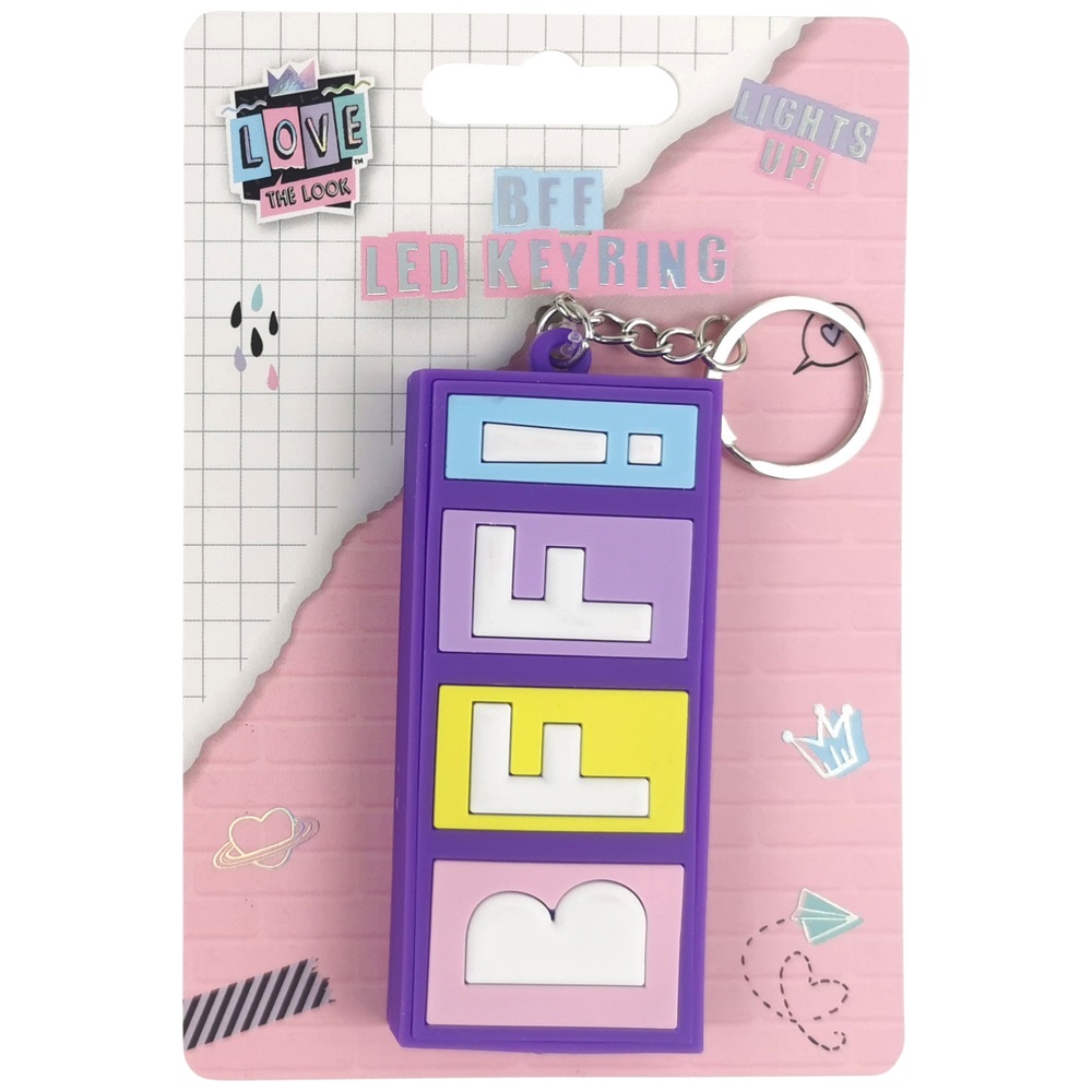 Ich liebe den Look BFF LED-Schlüsselanhänger