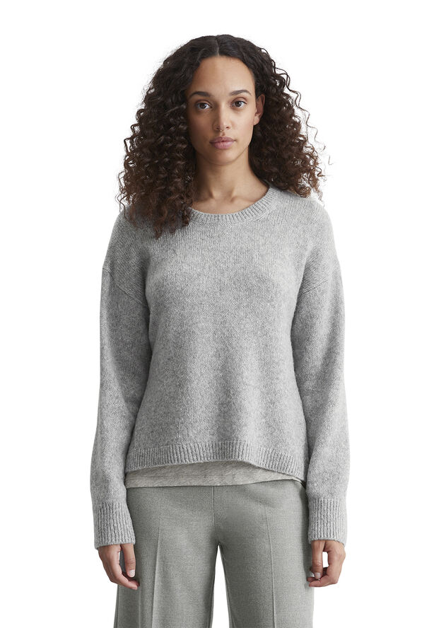 Marc O’Polo Wool Pullover Soft stone melange