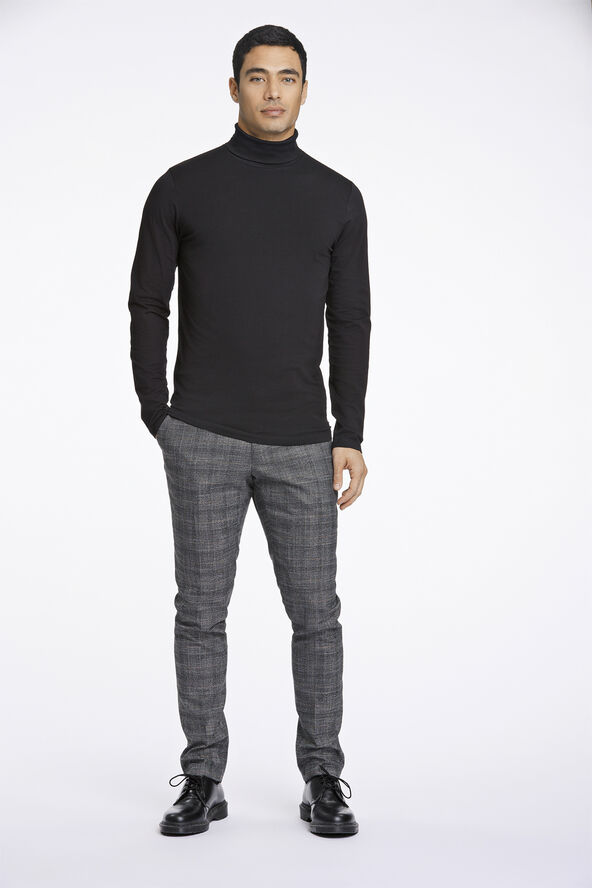 Lindbergh T-shirt med rullekrave Sort