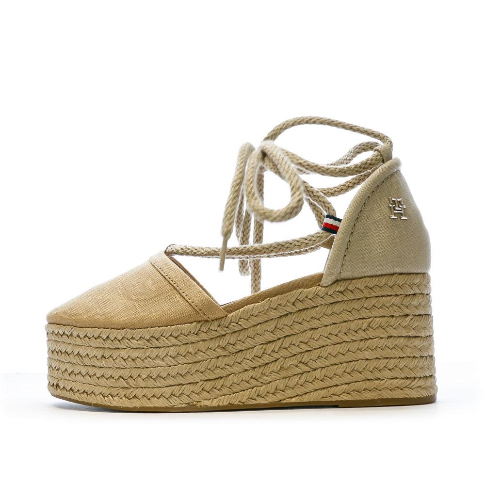 Tommy Hilfiger Chaussures compensées Marron Femme Tommy Hilfiger Linen