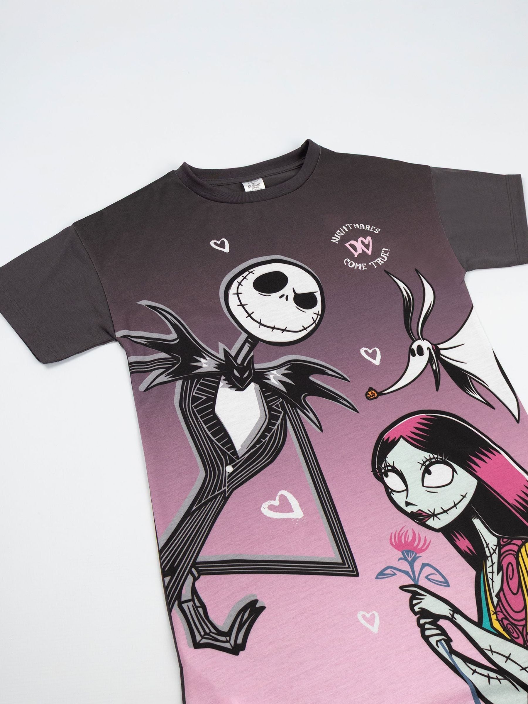 Vanilla Underground Disney Nightmare Before Christmas Short Sleeve Nightdress Multi-Pack of 2
