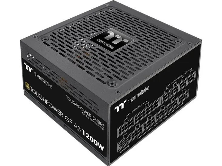 Thermaltake ToughPower GF3 A3 - TT Premium Edition - strømforsyning (intern) - ATX12V 3.0 - 80 PLUS Gold - AC 100-240 V - 1200 Watt - aktiv PFC - sort