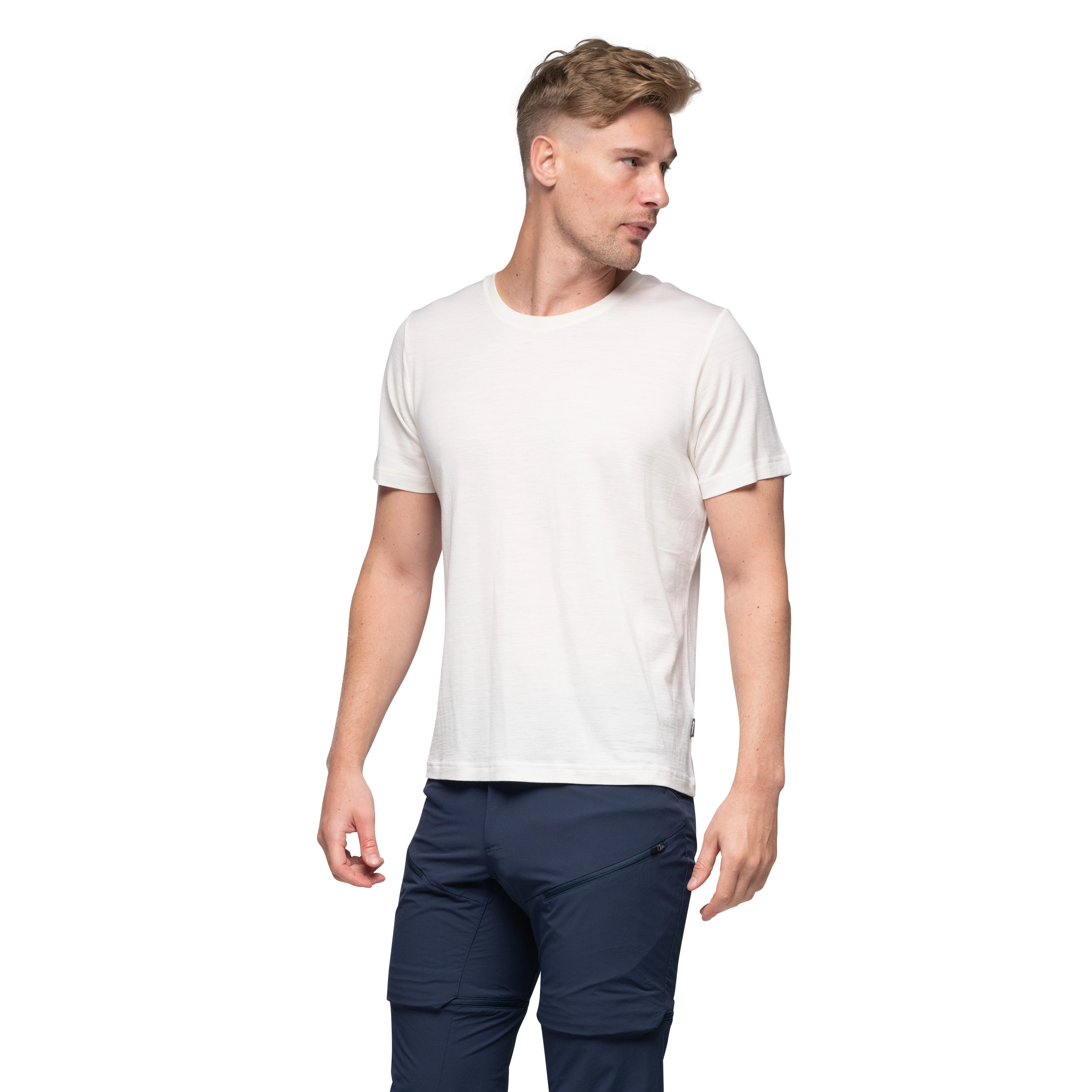 Whenever Merino Tee Men Vanilla White
