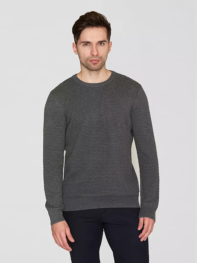 KNOWLEDGE COTTON APPAREL Pullover VAGN grau
