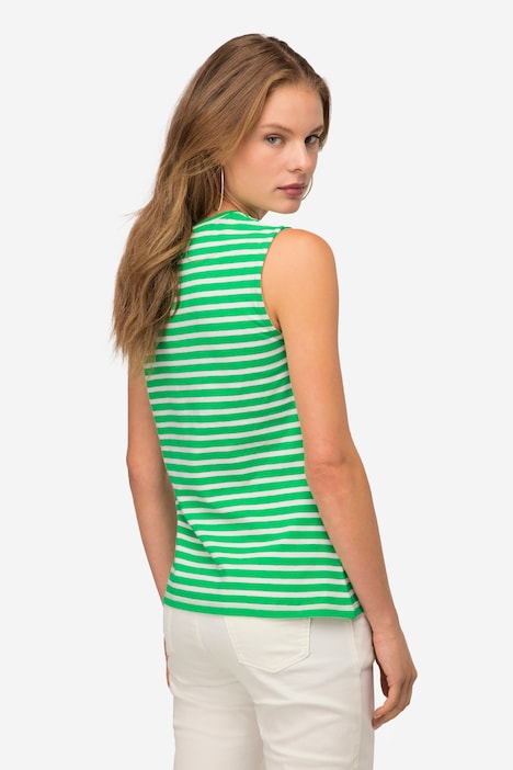 Ringeltop, Slim Fit, Rundhals