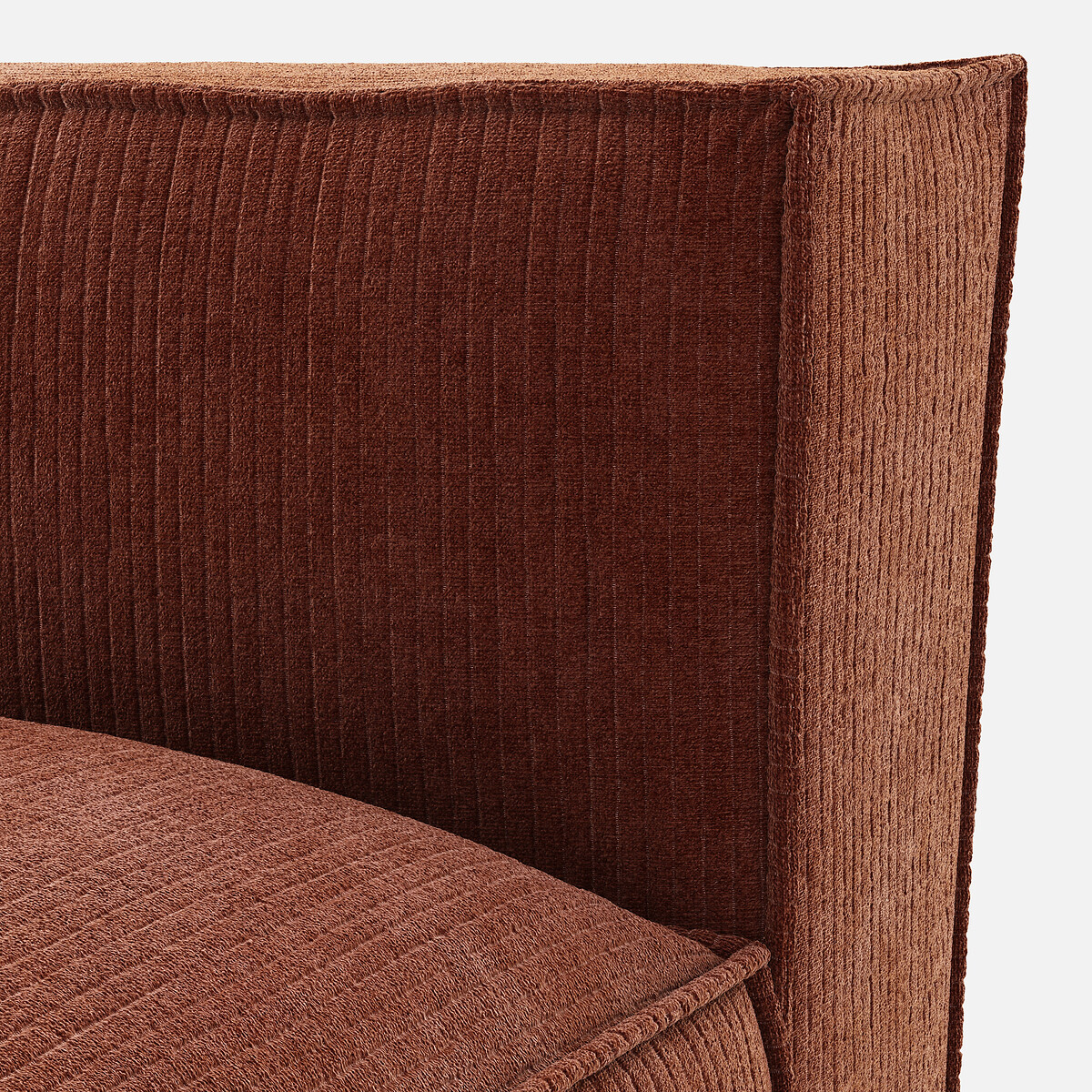 LA REDOUTE INTERIEURS<br>Sofá lounge, esquerda, veludo vintage, Seven