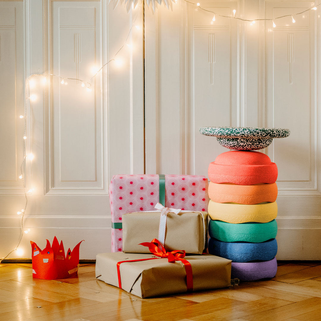 stapelstein christmas special rainbow - classic - blush