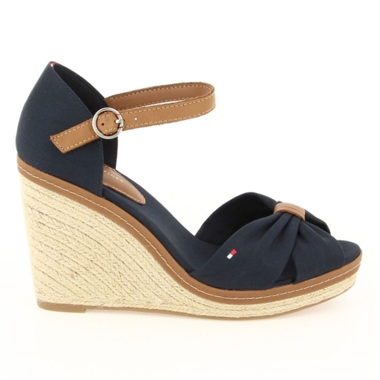 Tommy Hilfiger Sandales compensées Iconic Elena bleu marine - Talon 10 cm