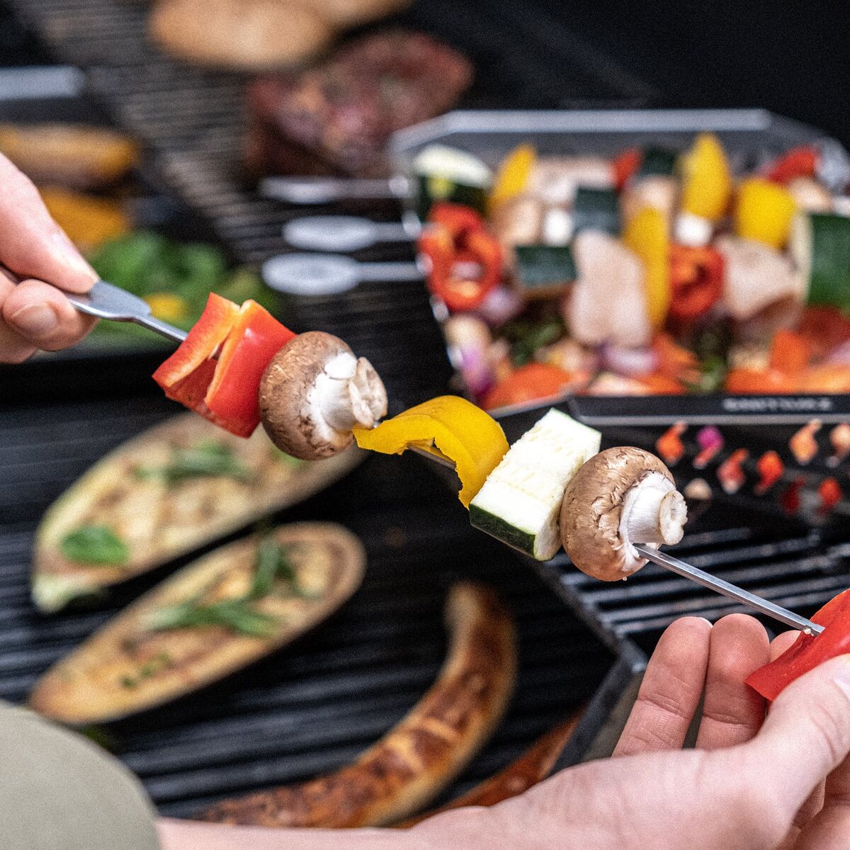 BBQ+ grillspyd 5-pakning, rustfritt stål