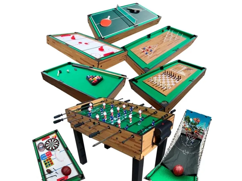 MegaLeg Multibord 15-i-1 (Fodbold / Basket / Pool / Hockey / Tennis m.v.)