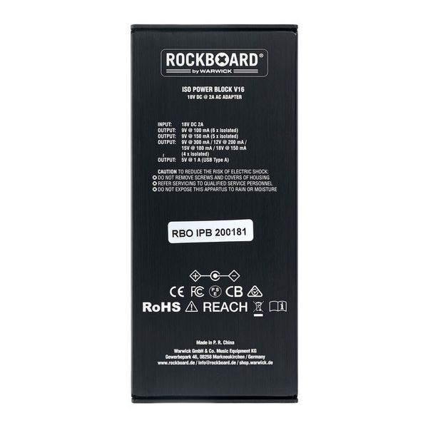 Rockboard ISO Power Block V16
