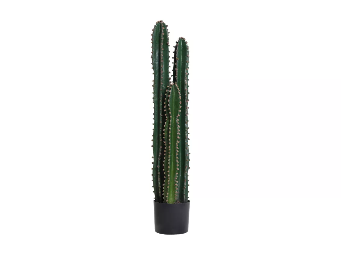 Cactus artificiel grand réalisme plante artificielle grande taille dim. Ø 17 x 100H cm vert