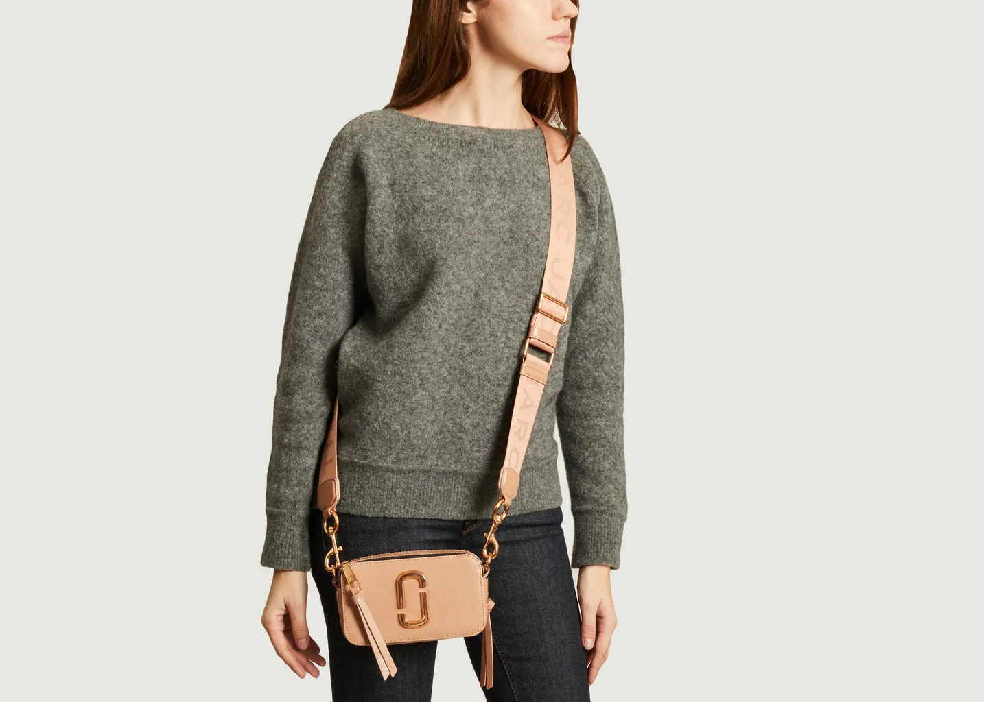 Sac en cuir saffiano The Snapshot DTM Marc Jacobs