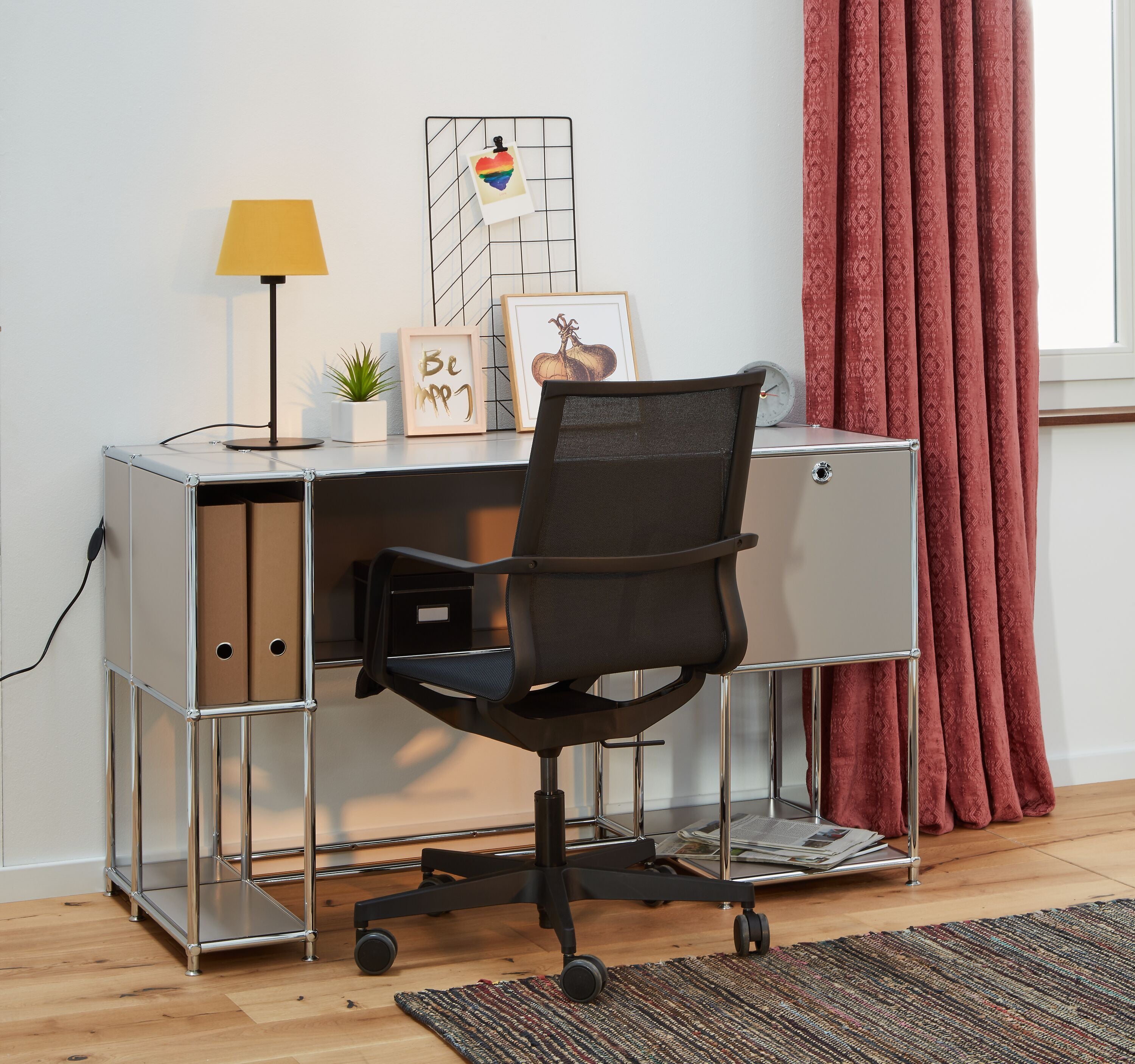 FLEXCUBE Schreibtisch - Weiss / B: 134.0 cm x T: 60.0 cm x H: 80.0 cm