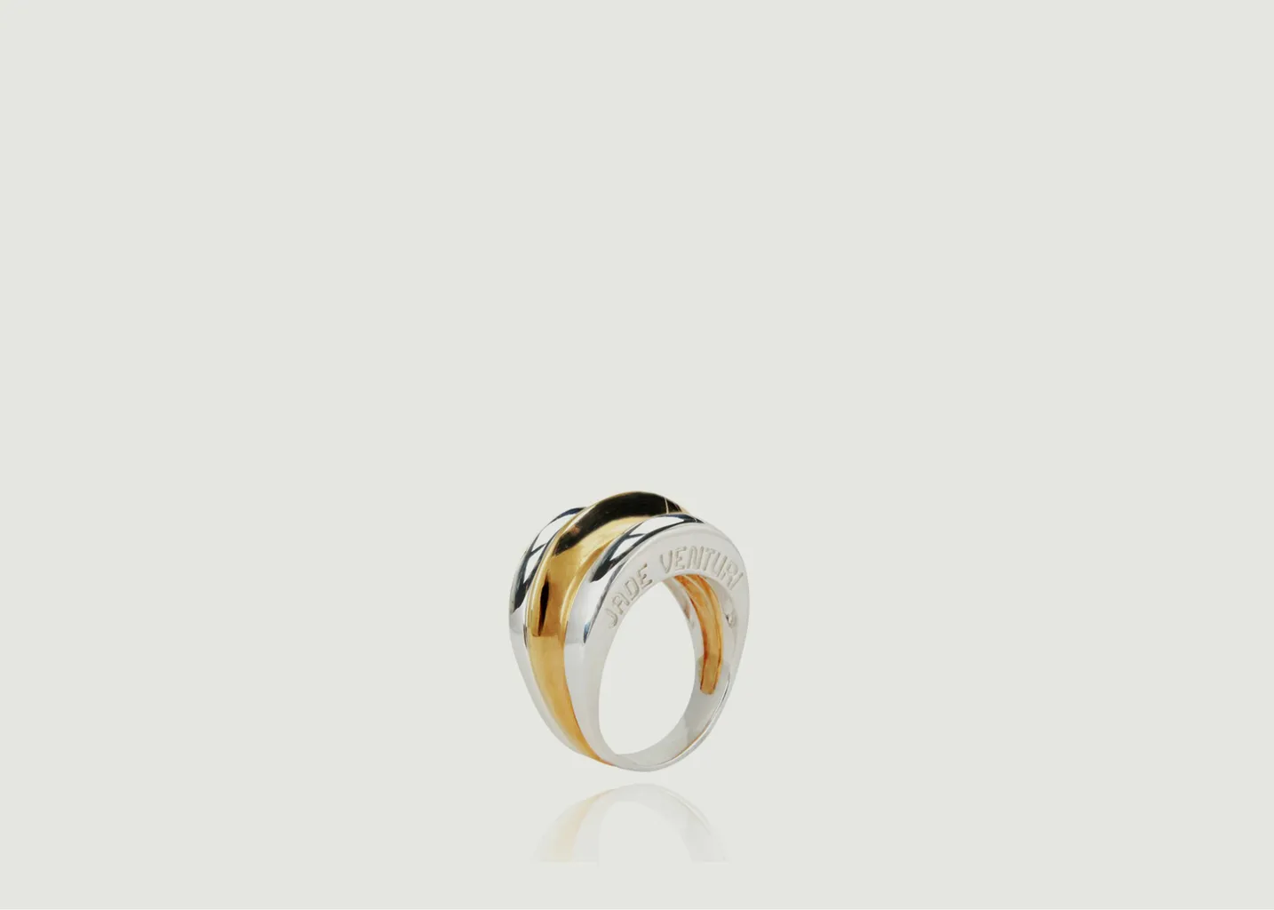 Bague Gaia argent et vermeil Jade Venturi