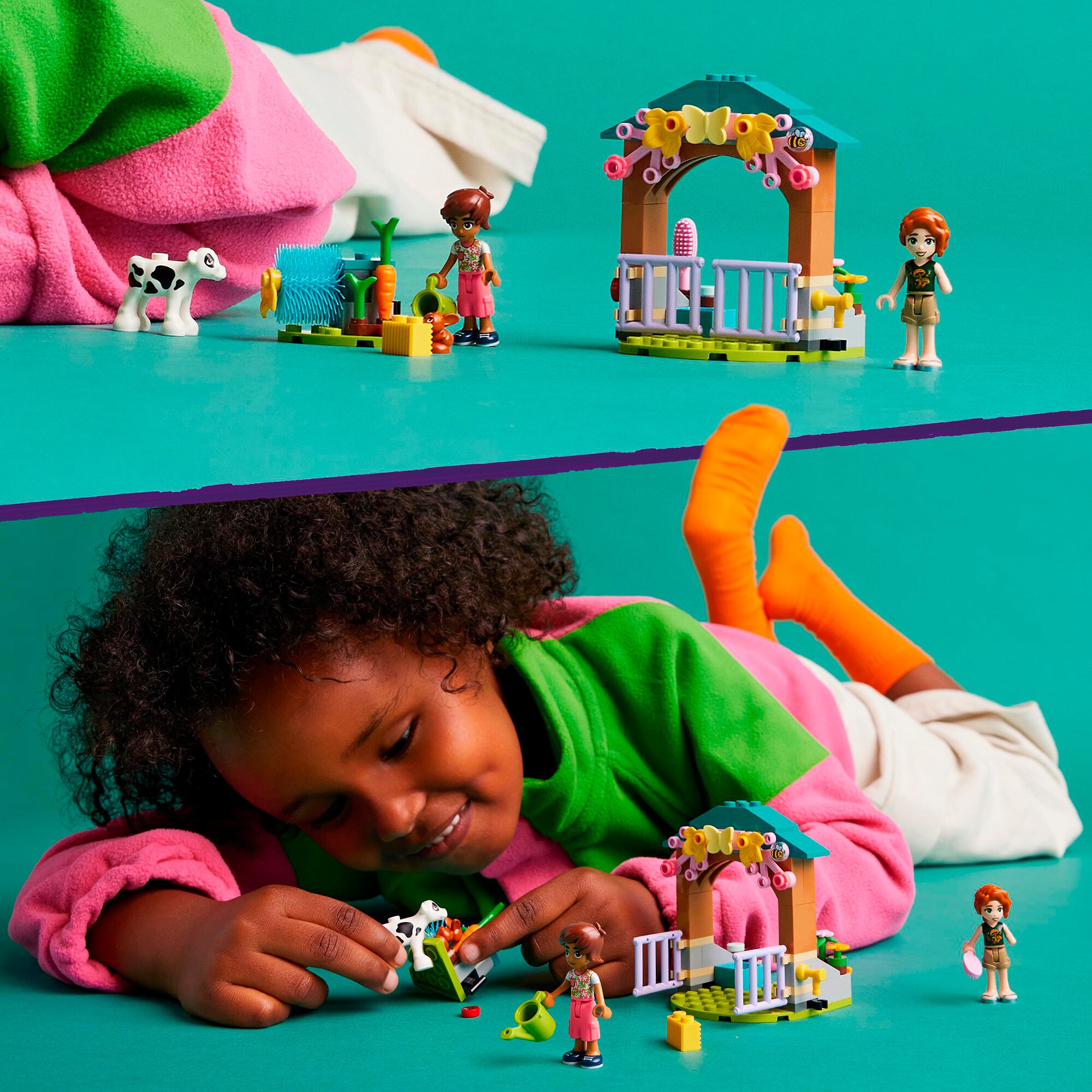LEGO Konstruktionsspielzeug Friends Autumns Kälbchenstall