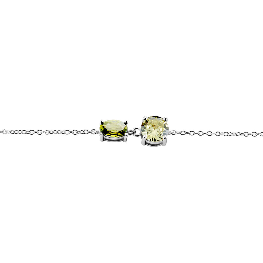 Bracelet Argent Blanc Brenna Oxydes De Zirconium