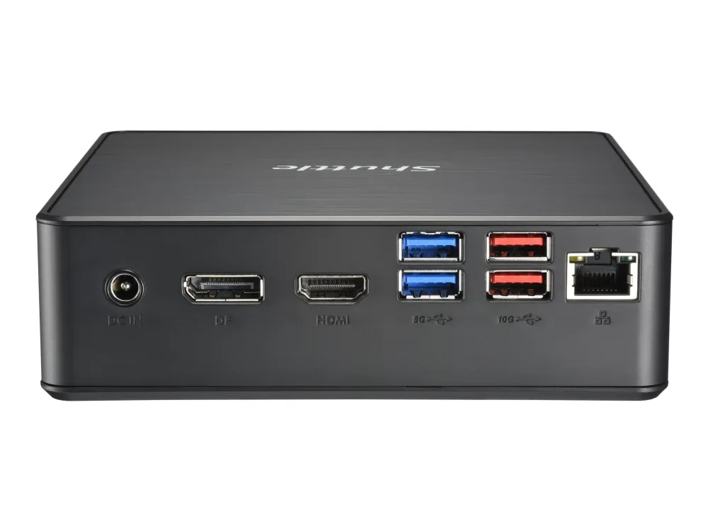 Shuttle XPC nano NC40U3 - Barebone - mini PC 1 x Core i3 1215U / op til 4.4 GHz - RAM 0 GB - UHD Graphics 620 - Gigabit Ethernet - sort