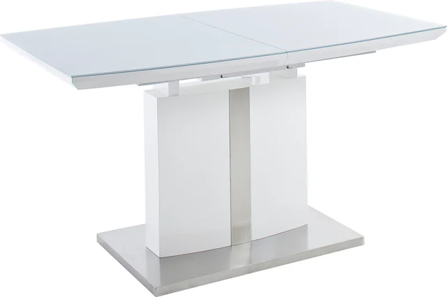 MCA furniture Esstisch »Najuma, TOPSELLER!« Tisch, Esstisch, OTTOs Choice,  Bootsform weiss mit Synchronauszug, Sicherheitsglas